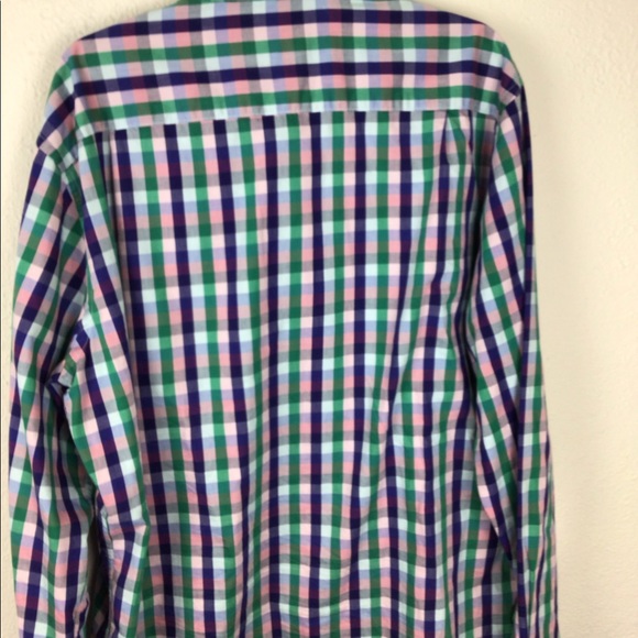 Charleston Threads plaid costal color button-upXXL - Picture 5 of 10
